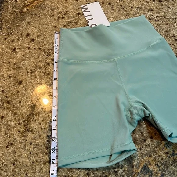 NWT - Sage Green Wilo The Lablel Ribbed Athletic Shorts 🤍🌿 - Picture 8 of 9